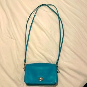 Blue coach bag